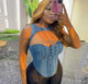 Denim Corset Top